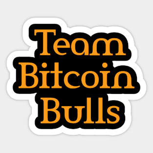 Team Bitcoin Bulls Sticker